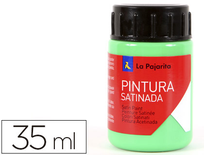 Pintura látex La Pajarita verde césped 35ml.